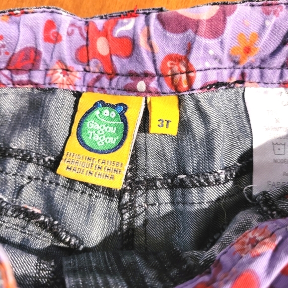 ⏰️3/$10 3T GagouTagou Embroidered jeans - Picture 10 of 11
